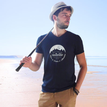 t-shirt coton biologique made in bassin arcachon