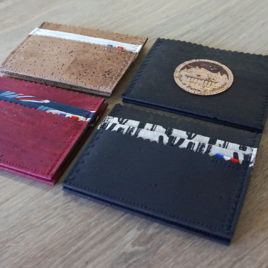 Porte-cartes en cuir végétal