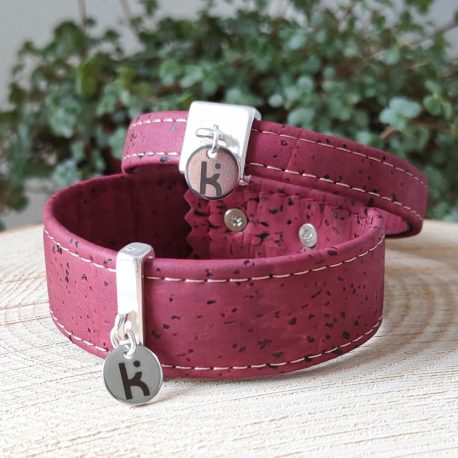 Bracelets vegann Kuünu liège bordeaux