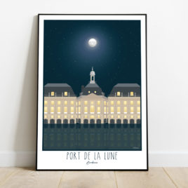 Affiche Bordeaux Port de la Lune