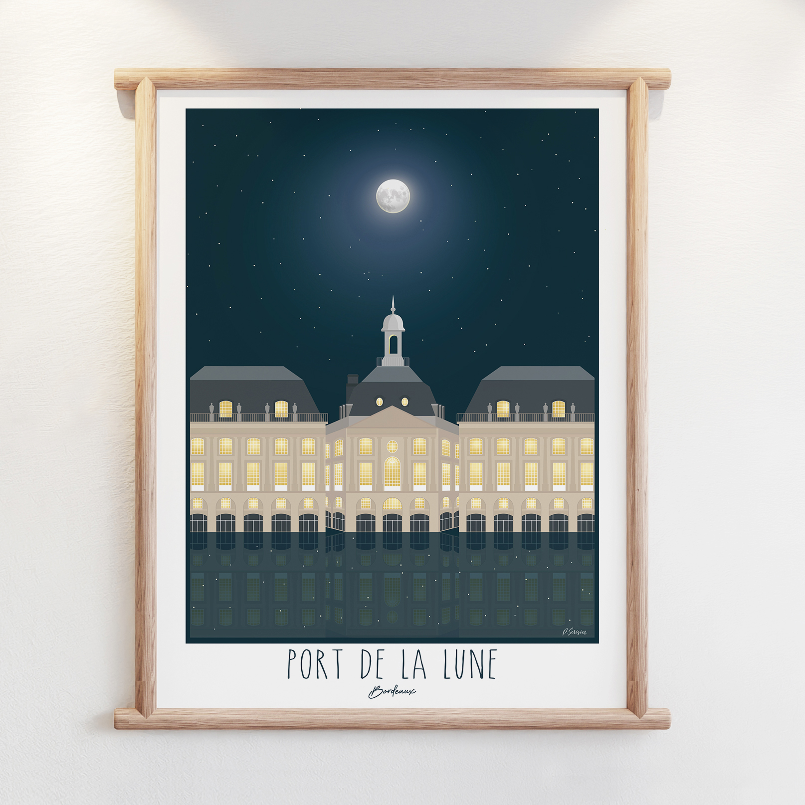 Affiche Bordeaux Port de la Lune