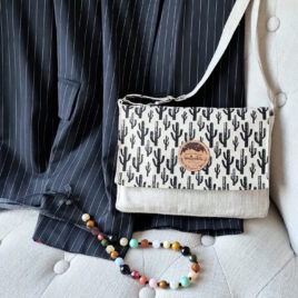 Pochette en lin et coton Made in Bassin d'Arcachon