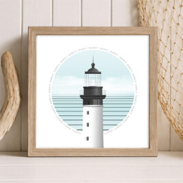 Illustration Phare de Biarritz format carré