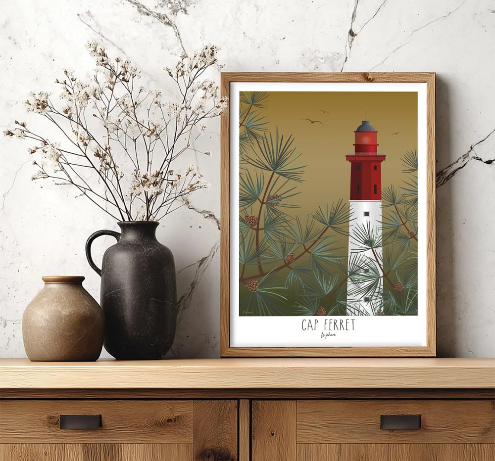 Affiche Phare du Cap Ferret