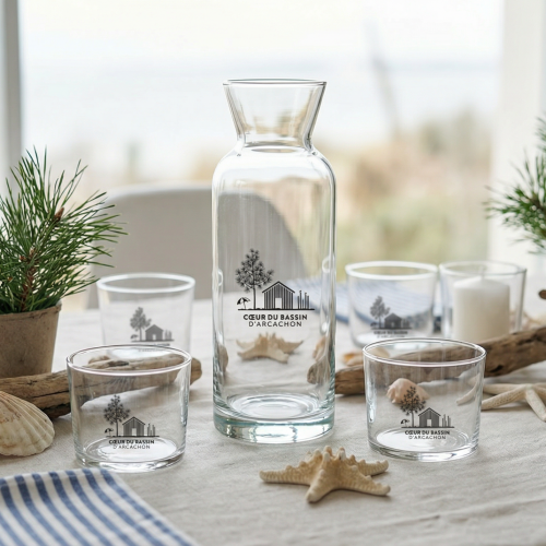 Bouteille et verre Coeur du Bassin d'Arcachon