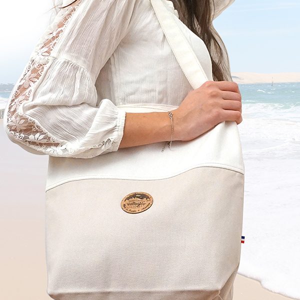Totebag made in bassin d'arcachon marque mode vegan