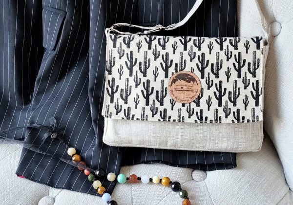 pochette en lin et coton mode vegan